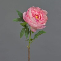 Artplants KüNstliche Pfingstrose Barbro, Rosa-Creme, 65Cm