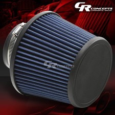 3 6w Coldshort Ram Intake Dry Cone Jdm Blue Cotton Washable Air Filterclamp