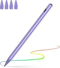 Stylus Pen for iPad 2018-2025, Digital i Pad Pencil with Palm pearl purple 