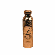 Electroplated Copper Water Bottle Insulated Water Bottle Hammer Pattern Bottle
