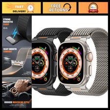 2Pack Milanese Loop Stainless Steel Band for Apple Watch 49mm 46mm 45mm 44mm 42m