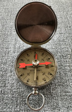 Vintage Liquid Filled Compass Japan Silver Co...