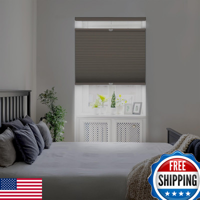 Dez Furnishings Cordless 1.5 Blackout Top Down Bottom Up Cellular Shade Energy