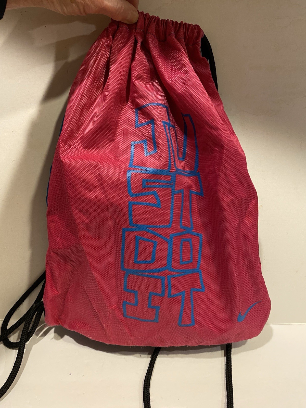 Nike Just Do It Drawstring Backpack Lightweight G… - image 1