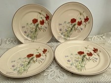 The Country Diary Of An Edwardian Lady Poppy Noritaker 10” 26cm Dinner Plates x4