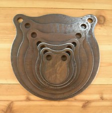 AR500 3/8" Steel Shooting Targets 3 -12 Gong Bundle Set of 7 Plates