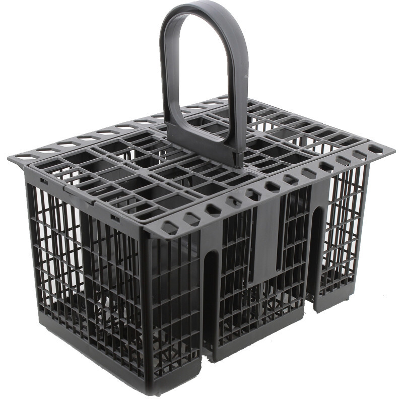 Panier à couverts gris C00386607 pour lave-vaisselle Bauknecht, Franke et Hotpoint
