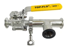 TOPLINE TOP-FLOW  TF4 CF8M STAINLESS SANITARY VALVE 1000 WOG N8321