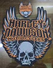 Harley Davidson Winged Skull Patch / Emblem