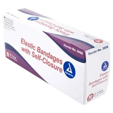 Dynarex Tan Elastic Bandages with Self Closure, 2" x 5 yds - Pack of 10 - 3658