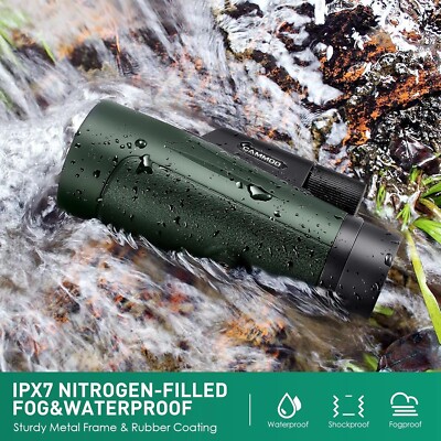12X50 Monoculars for Adults High Powered, Low Light Larger Vision with BAK4 Pris