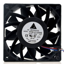 1pcs Delta FFB1212SHE 12038 12V 2.25A 12CM 3-wire violent chassis cooling fan