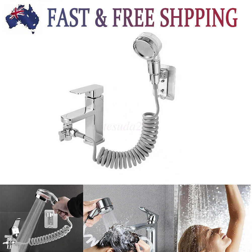 NEWSinkBathroomFaucetSprayerSinkHoseAttachmentShowerAssemblyTapSetAU