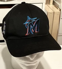 Vtg Miami Marlins Official Baseball Cap Hat MLB GNGR Signed E.S. #0 