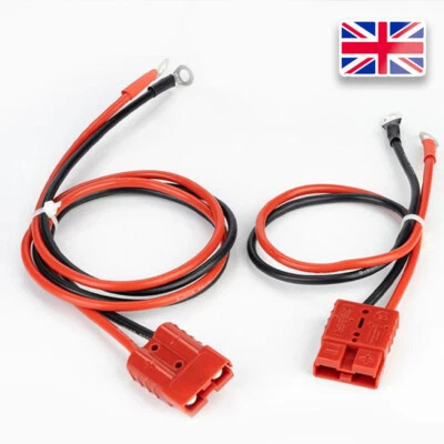 2x50A For Anderson Plug Lead to Lug M8 Terminal Battery Charging Connector Cable