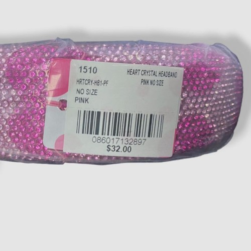 $32 Bari Lynn Girl's Pink Crystal Heart Headband - 第 3/3 張圖片