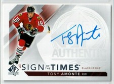  2017-18 SP Authentic Sign of the Times Tony Amonte AUTO - Chicago Blackhawks