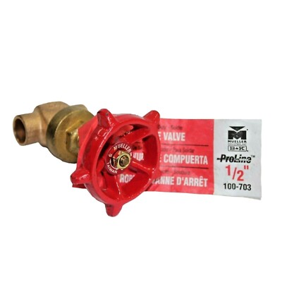 BK Mueller Gate Valve 1/2'' Solder 100-703