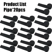 8/12/20 PCS Black Silicone Pipe with Stainless Steel Bowl and Cap Multiple Qty