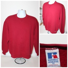 Vintage Russell Athletic Crewneck Sweatshirt Maroon Red 90s USA Made Size XL