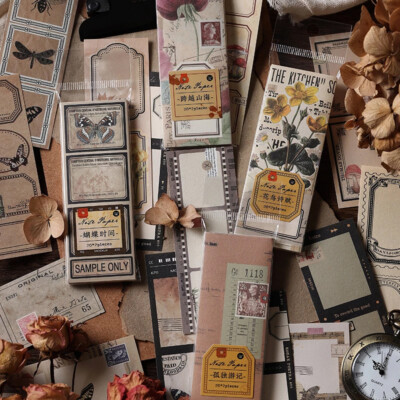 40 Retro Papierfragmente für Scrapbooking   Scrapbooking, Bullet Journal