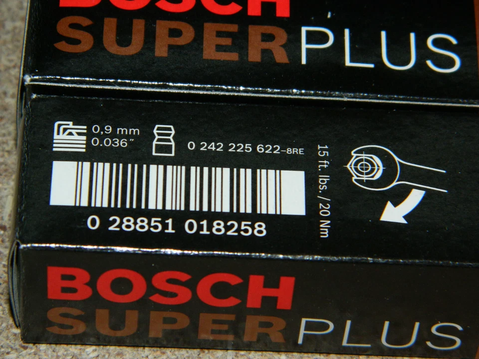 (4) BOSCH 7975 SUPER PLUS NICKEL SPARK PLUGS FOR C10 BRONCO WAGONEER FIREBIRD Foto 3 de 3