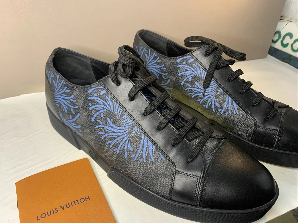 LOUIS VUITTON SHOES MATCH-UP DAMIER GRAPHITE SNEAKERS 41 7 Sneakers Black  Leather ref.376087 - Joli Closet