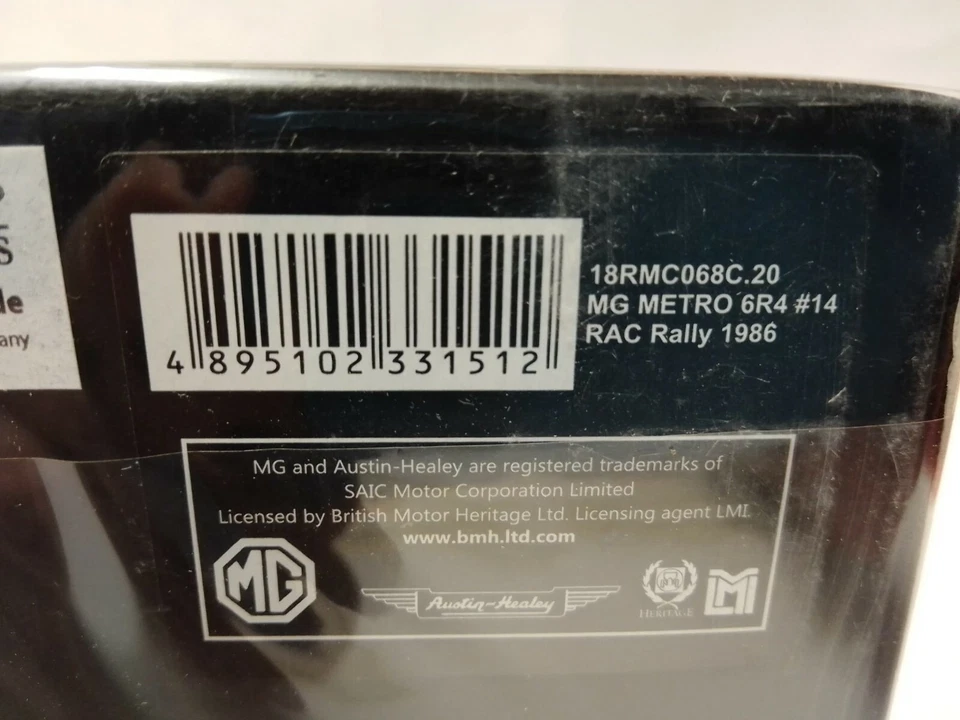 IXO MG Metro 6R4 #14 Liewellin Short RAC Rally 1986 1/18 18RMC068C - Immagine 3 di 3