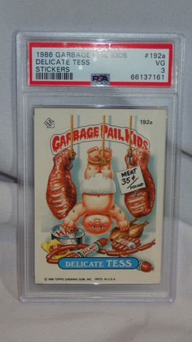 Topps 1986 Garbage Pail Kids Series 5 #192a Delicate Tess PSA 3 VG