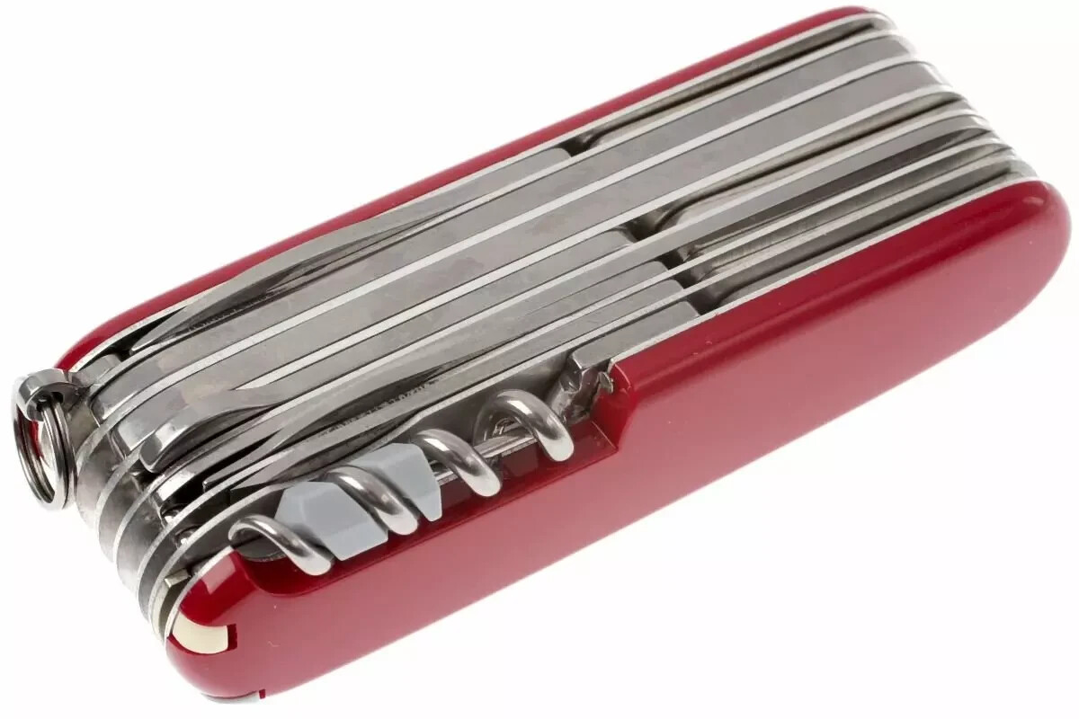 Victorinox Swiss Army Multi-Tool, SwissChamp Pocket Knife, Red