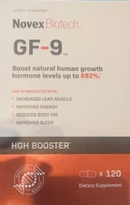 Novex Biotech GF-9 120 Capsules. Expires 05/2028