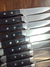 Oneida Ironman 67-14 Stainless Steak Knives Lot of 12