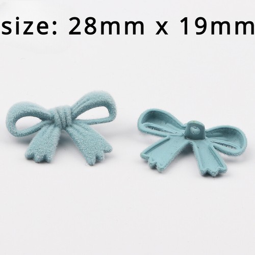 6X Velvet Bow Buttons Butterfly Hollow Out Sewing DIY Costume Cardigan Sew Decor - Picture 16 of 19