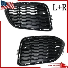 For BMW 2015-17 X3 15-18 X4 2X Front Bumper Fog Light Cover Face Bar Grille Trim