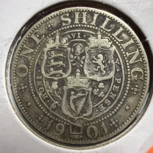 Photo of a 1901 Victoria Shilling from an eBay listing that sold on Jul 1, 2026