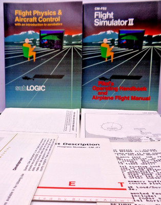 COMMODORE 64/128 -- FLIGHT SIMULATOR II (SUBLOGIC - MANUAL) #2EN