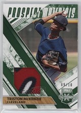 2019 Elite Extra Edition Prospect Materials Emerald 9/10 Triston McKenzie a8r