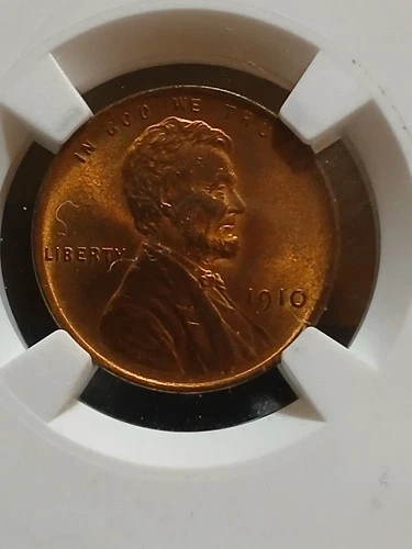 1910 Lincoln Wheat Cent NGC MS65RB