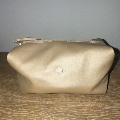 Bvlgari Emirates Airlines BVLGARI Parfums Beige Fabric Makeup Bag