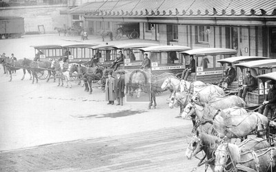 USPS United States Postal Mail Carrier Horse Wagons - Reprint