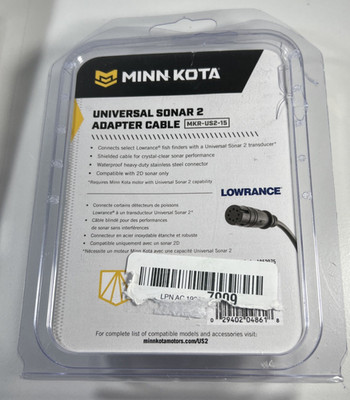 1x Minn Kota MKR-US2-10 Universal Sonar 2 Adapter Cable   Lowrance