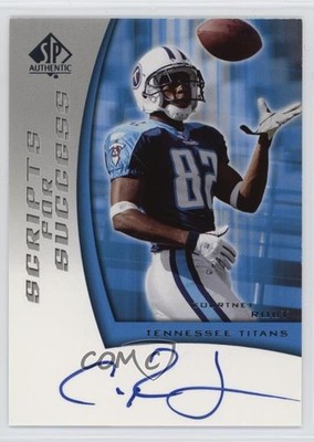 2005 SP Authentic Scripts for Success Courtney Roby #SS-CO Rookie Auto RC 1e5k