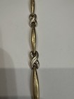 Vtg 14kt Solid Gold 6.944g Hugs & Kisses 7” Bracelet Marked & Tested — photo 1