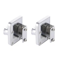 2 Pcs 48 x 35 x 37mm Door Lock for Hinged Glass Display Case Zinc Alloy Lock