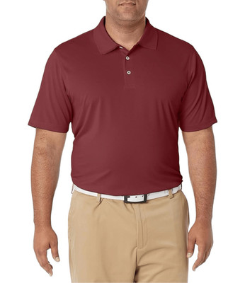 NWT Amazon Essentials Men's Regular-Fit Quick-Dry Golf Polo Burgundy Shirt XL