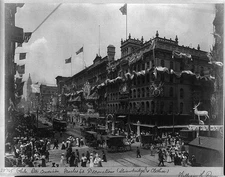 Philadelphia, Strawbridge Clothier Department Store, Market Street during Elks