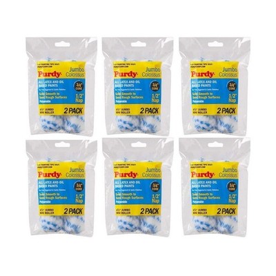 Purdy Colossus 4-1/2'' x 1/2'' Nap 12 Roller Covers 140624033-6PK