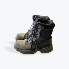 Maelstrom Mens Black Tactical Boots Side Zip Lace Up Waterproof Size 9.5