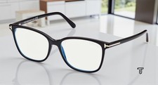 Tom Ford FT5842 B 001 Plastic Shiny Black 54 mm Women's Eyeglasses