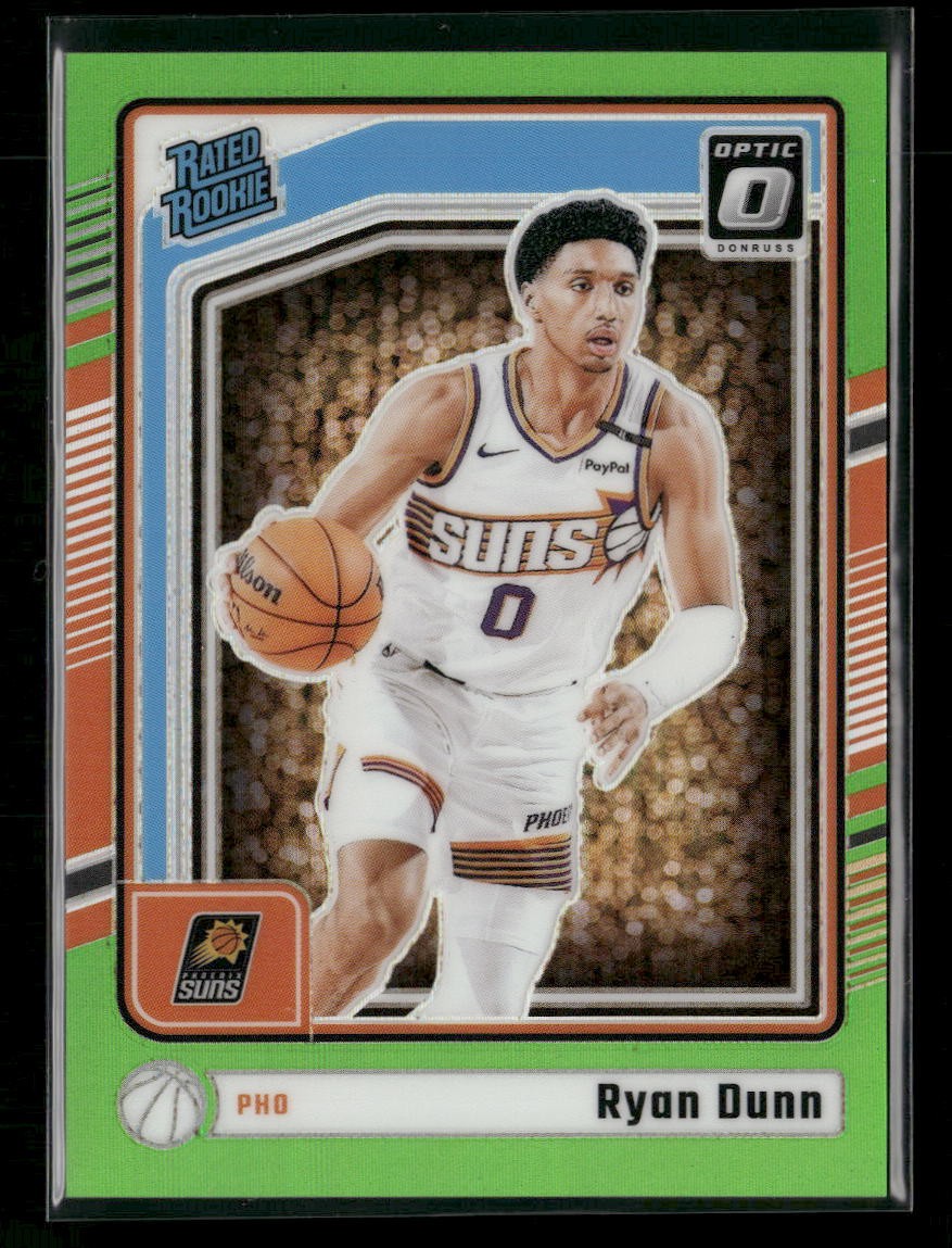 Ryan Dunn 2024-25 Donruss Optic Lime Green #279 Rookie Phoenix Suns #/149
